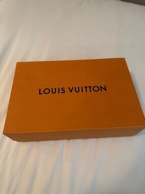 Louis Vuitton Orange Box with Black Logo
